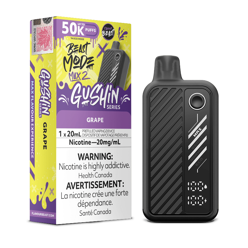 images Beast Mode Max 2 50K Gushin Series Grape By Flavour Beast - DISPOSABLE - Mister Vapor