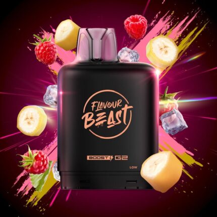 Level X G2 Boost Flavour Beast Pods - Banana Raspberry Ice, 25k Puffs - Pods - Mister Vapor