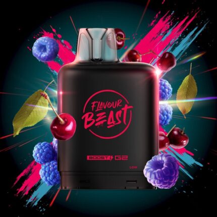 Level X G2 Boost Flavour Beast Pods - Blue Raspberry Cherry, 25k Puffs - Pods - Mister Vapor
