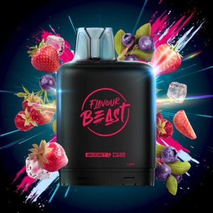 Level X G2 Boost Flavour Beast Pods - Strawberry Raspberry Blueberry Iced, 25k Puffs - Pods - Mister Vapor