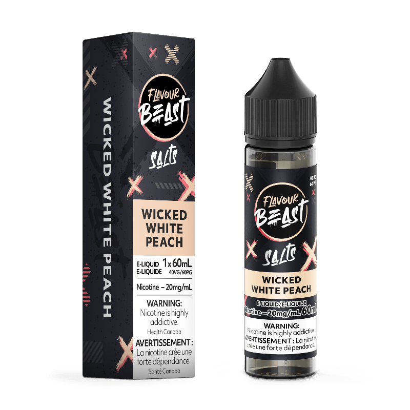 Flavour Beast E-Liquid Wicked White Peach Salt (60mL) - E-Liquid - Mister Vapor