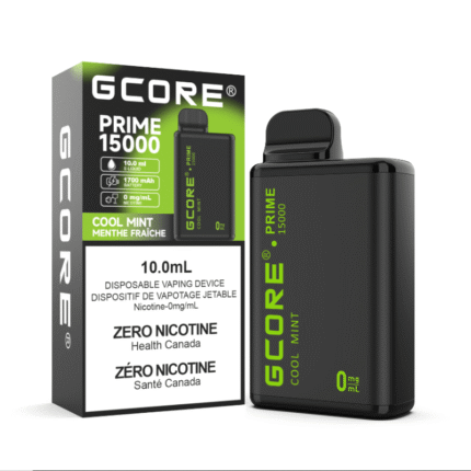 Gcore Prime Cool Mint 15K Nicotine Free - DISPOSABLE - Mister Vapor