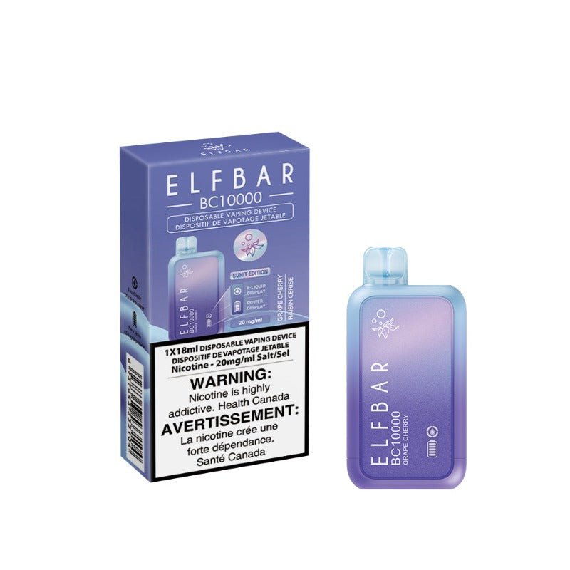 Elf Bar (BC 10K) Grape Cherry Disposable Vape - DISPOSABLE - Mister Vapor