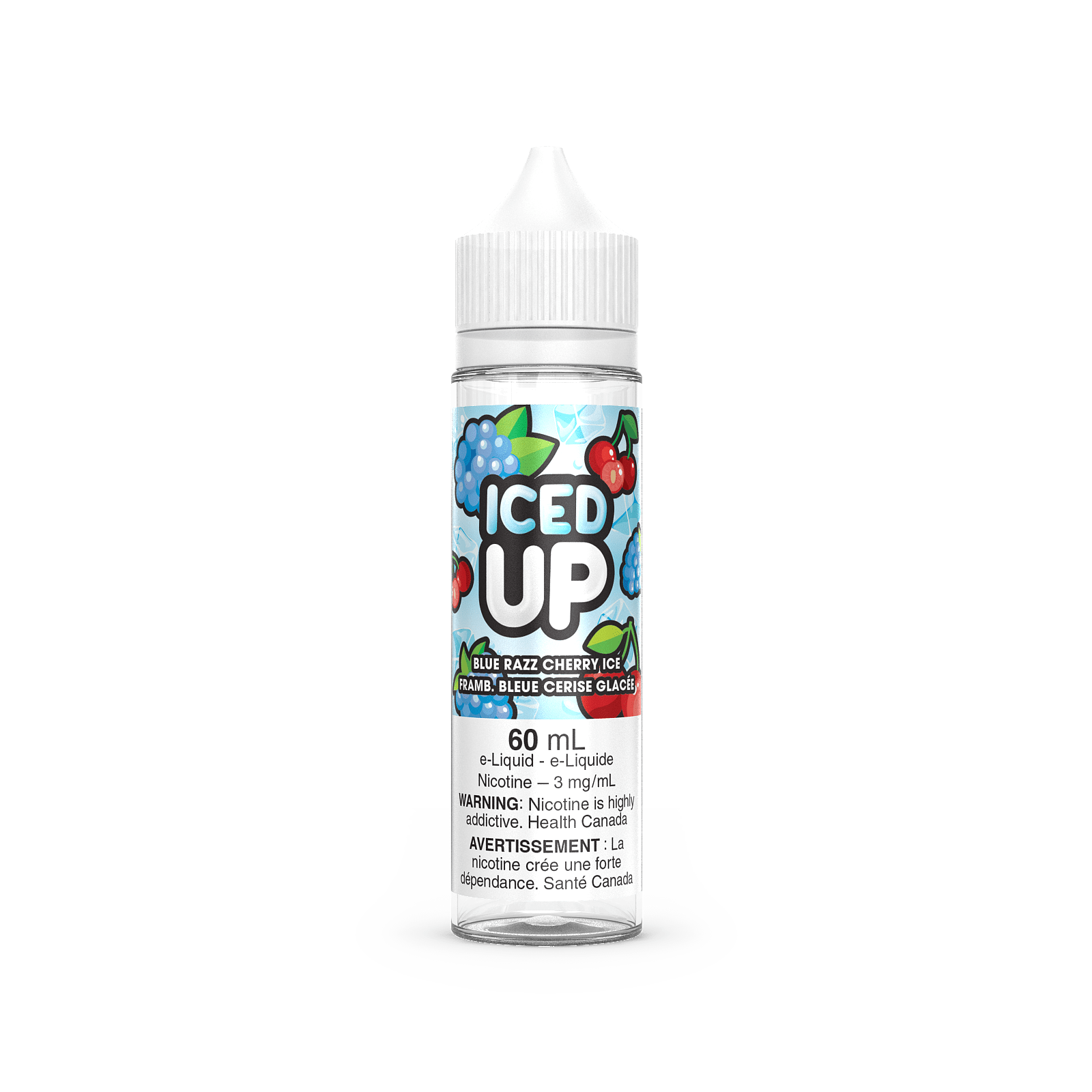 Iced Up Blue Razz Cherry Ice (60mL) - E-Liquid - Mister Vapor