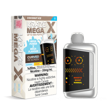 Kraze Mega X 48K - Coconut Ice Disposable Vape - DISPOSABLE - Mister Vapor