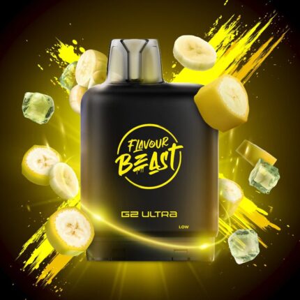 Level X G2 Ultra Flavour Beast Pods - Bussin Banana Ice, 50K Puffs - PODS - Mister Vapor
