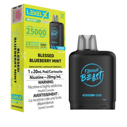 Level X G2 Boost Flavour Beast Pods - Blessed Blueberry Mint, 25k Puffs - Pods - Mister Vapor