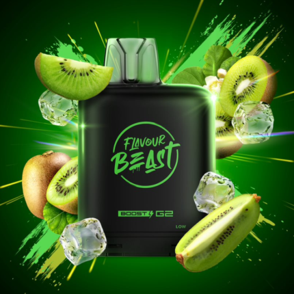 Level X G2 Boost Flavour Beast Pods - Dope Double Kiwi Iced, 25k Puffs - Pods - Mister Vapor