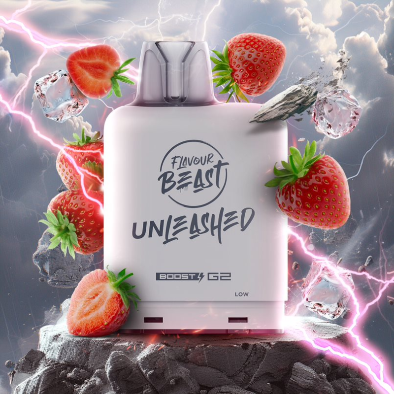 Level X G2 Boost Flavour Beast Pods - Epic Strawberry Iced, 25k Puffs - Pods - Mister Vapor
