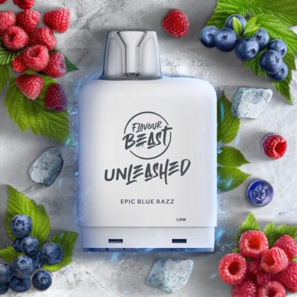 Level X G2 Boost Flavour Beast Pods - Epic Blue Razz Iced, 25k Puffs - Pods - Mister Vapor