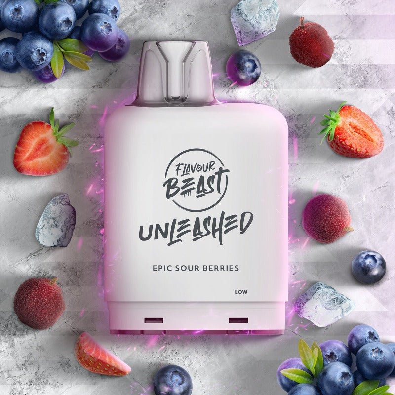 Level X G2 Boost Flavour Beast Pods - Epic Sour Berries Iced, 25k Puffs - Pods - Mister Vapor