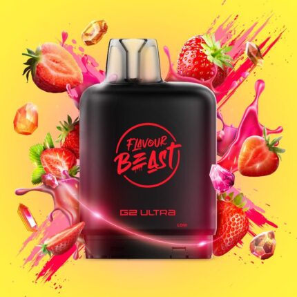 Level X G2 Ultra Flavour Beast Gushin Series Pods - Strawberry, 50K Puffs - PODS - Mister Vapor