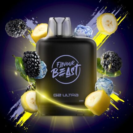 Level X G2 Ultra Flavour Beast Pods - Blazin Banana Blackberry Iced 50K Puffs - PODS - Mister Vapor