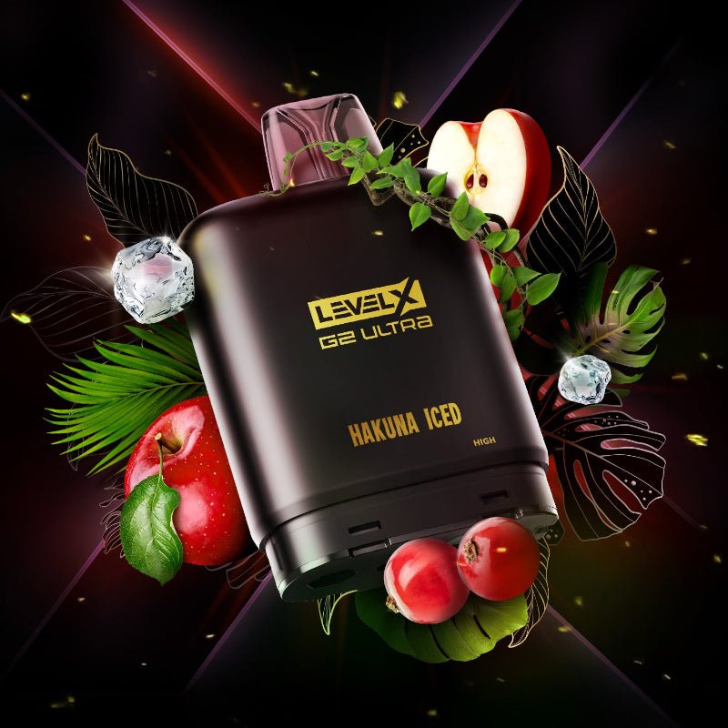 Level X G2 Ultra Flavour Beast X Twelve Monkeys Pods - Hakuna Iced, 50K Puffs - PODS - Mister Vapor