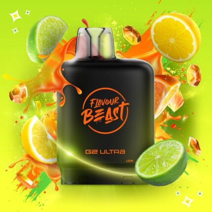 Level X G2 Ultra Flavour Beast Sour Gushin Series Pods - S. Orange Lime 50K Puffs - PODS - Mister Vapor