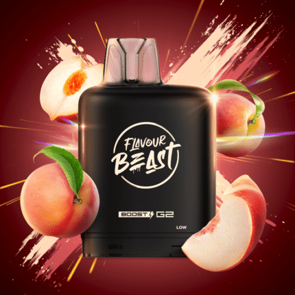 Level X G2 Boost Flavour Beast Pods - Wicked White Peach Iced, 25k Puffs - Pods - Mister Vapor