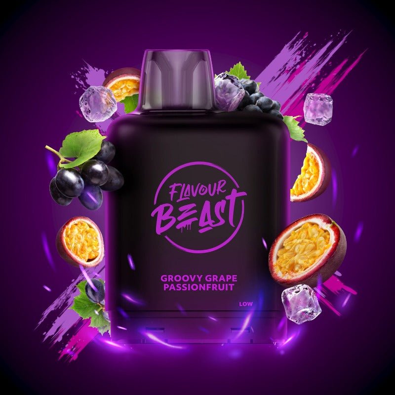 Level X G2 Boost Flavour Beast Pods - Groovy Grape Passionfruit Iced, 25k Puffs - Pods - Mister Vapor