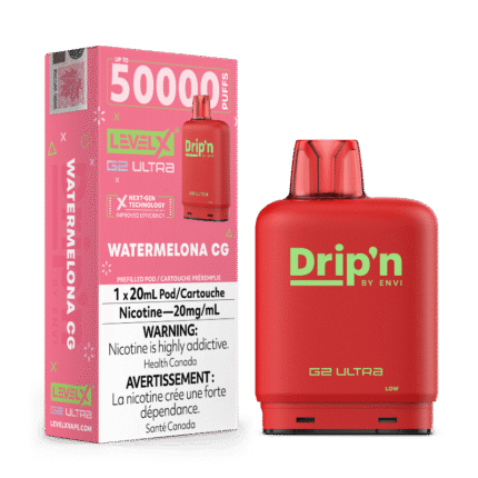 Level X G2 Ultra Drip'n Pods - Watermelona CG, 50K Puffs - PODS - Mister Vapor