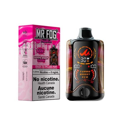 Mr Fog Aura 60K Disposable Vape Nicotine Free - Exotic Berry Fusion - DISPOSABLE - Mister Vapor