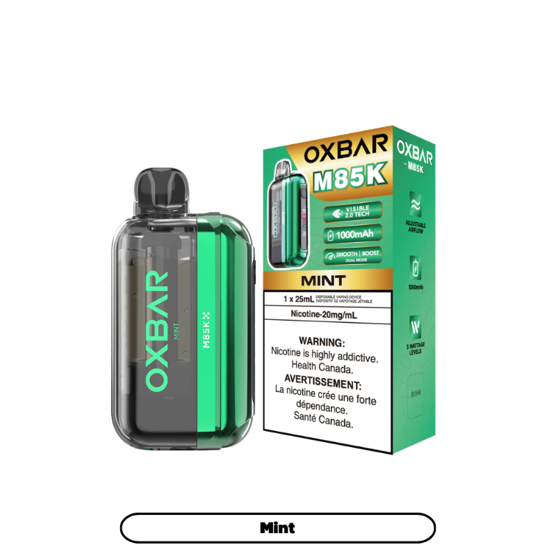 Oxbar M85K Mint Disposable Vape, 25mL - DISPOSABLE - Mister Vapor