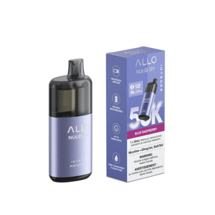 Allo NUUD Blue Raspberry 50K Intense Disposable Vape - DISPOSABLE - Mister Vapor