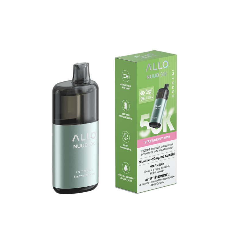 Allo NUUD Strawberry Kiwi 50K Intense Disposable Vape - DISPOSABLE - Mister Vapor