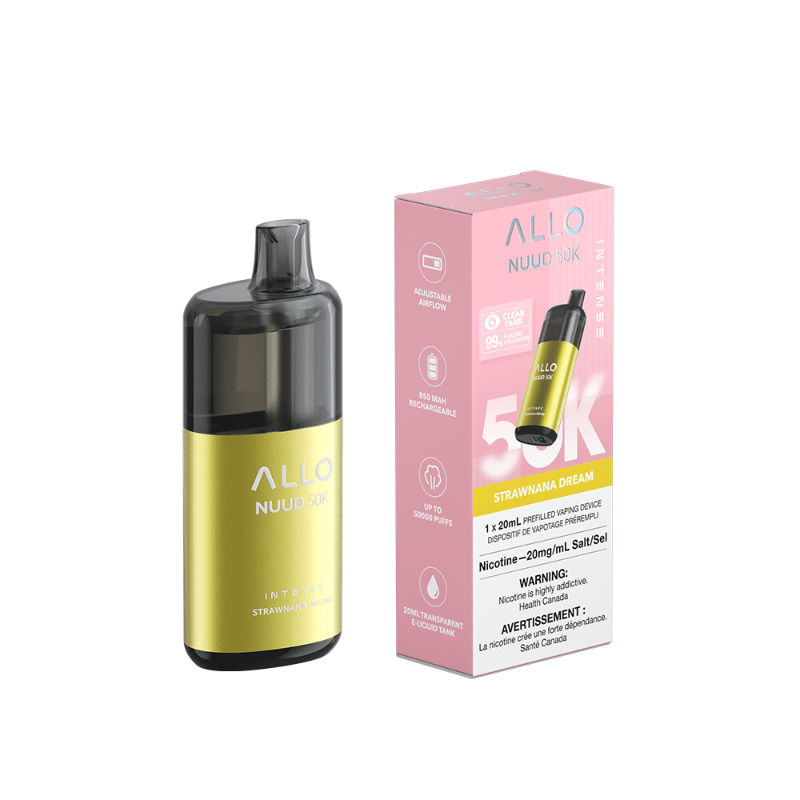 Allo NUUD Strawnana Dream 50K Intense Disposable Vape - DISPOSABLE - Mister Vapor