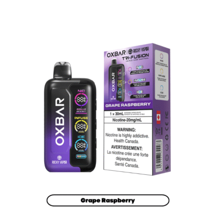 Oxbar Tri-Fusion Grape Raspberry Disposable Vape - DISPOSABLE - Mister Vapor
