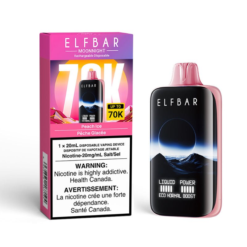 Elf Bar MoonNight Peach Ice 70K Disposable Vape - DISPOSABLE - Mister Vapor