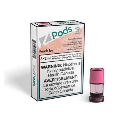 Z Pods Peach Ice 2% Special Nic Blend - Pods - Mister Vapor