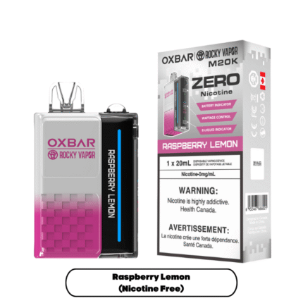 Oxbar M20K Nicotine Free Raspberry Lemon Disposable Vape - DISPOSABLE - Mister Vapor