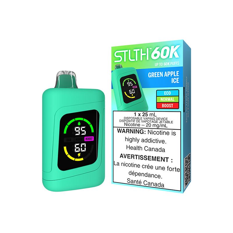 images STLTH 60K Green Apple Ice Disposable Vape - DISPOSABLE - Mister Vapor