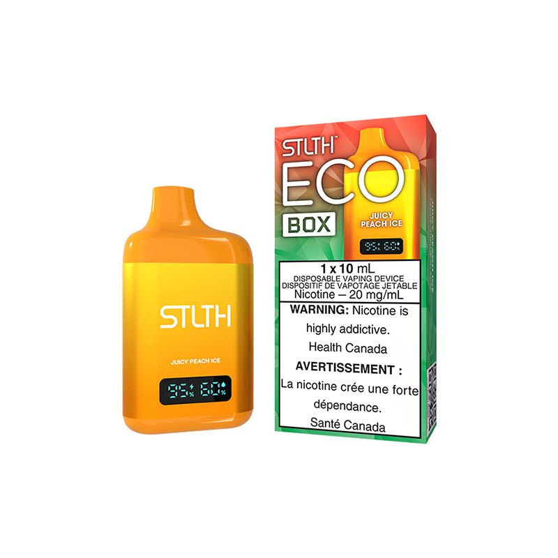 STLTH Eco Box Juicy Peach Ice Disposable Vape - DISPOSABLE - Mister Vapor