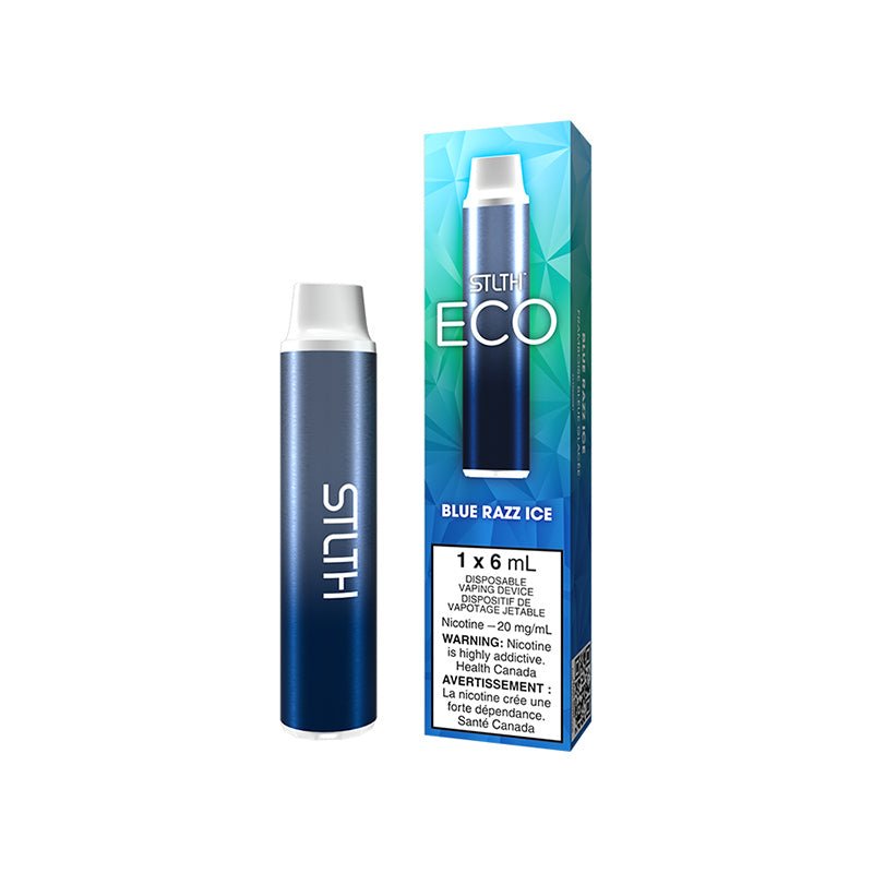 STLTH Eco Blue Razz Ice Disposable Vape - DISPOSABLE - Mister Vapor