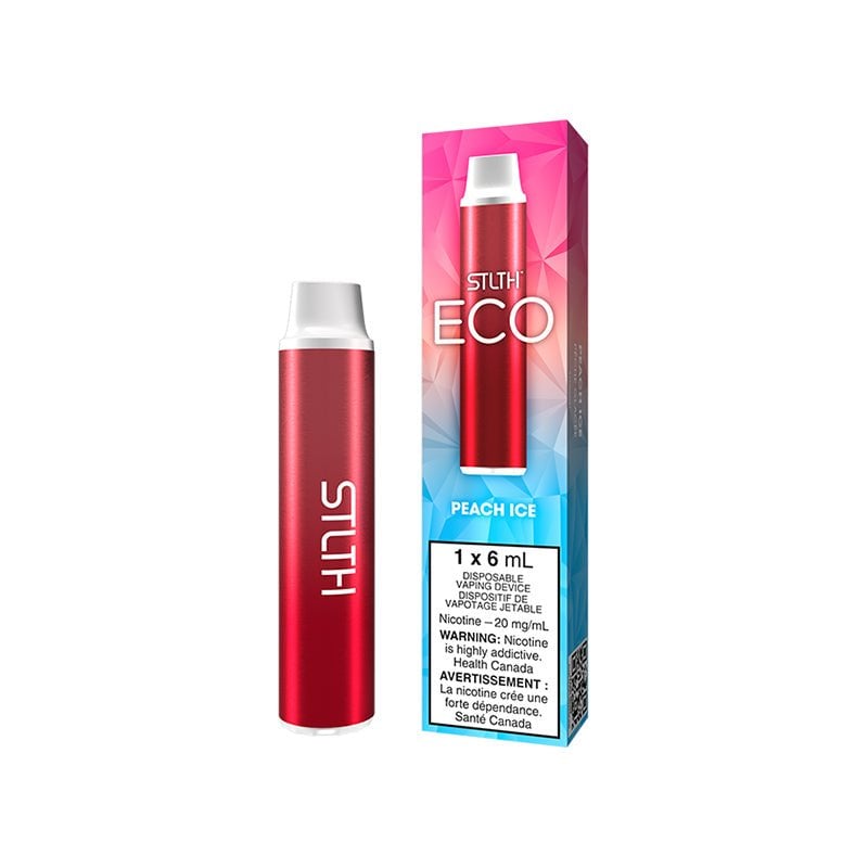 STLTH Eco Peach Ice Disposable Vape - DISPOSABLE - Mister Vapor
