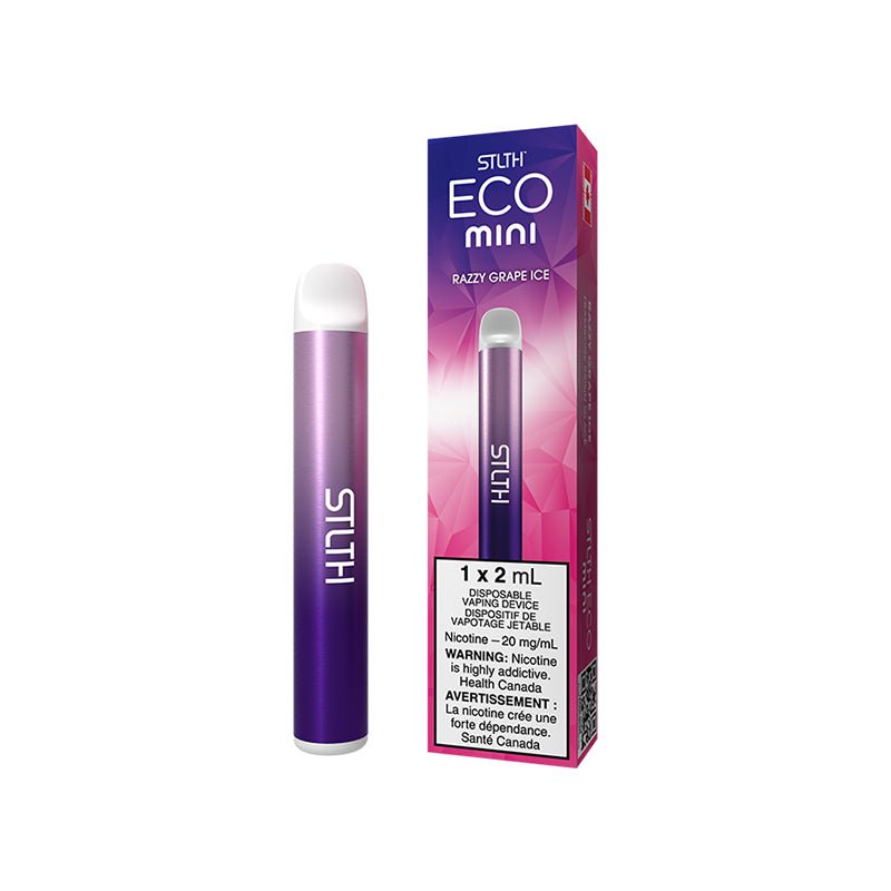 STLTH Eco Mini Disposable Vape - Razzy Grape Ice - DISPOSABLE - Mister Vapor