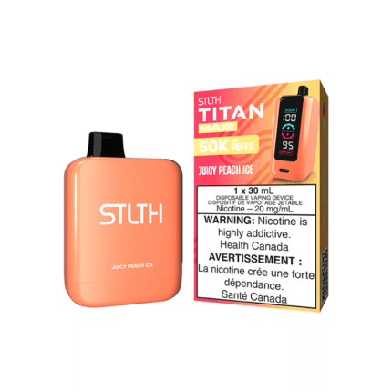 STLTH Titan Max 50k Disposable Vape - Juicy Peach Ice - DISPOSABLE - Mister Vapor
