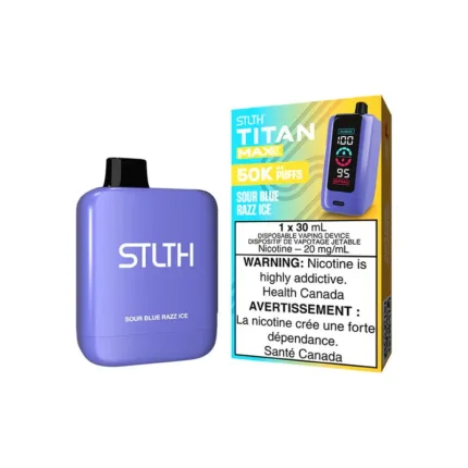 STLTH Titan Max 50k Disposable Vape - Sour Blue Razz Ice - DISPOSABLE - Mister Vapor
