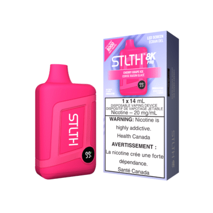 STLTH 8K Pro Cherry Grape Ice Disposable Vape - DISPOSABLE - Mister Vapor