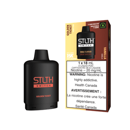 STLTH Switch 15K Golden Ticket And Vanilla Pod - Pods - Mister Vapor