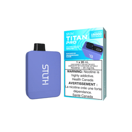 STLTH Titan Pro (15K) Blue Razz Ice Disposable Vape - DISPOSABLE - Mister Vapor