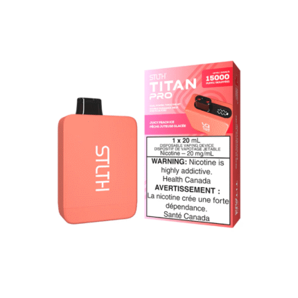 STLTH Titan Pro (15K) Juicy Peach Ice Disposable Vape - DISPOSABLE - Mister Vapor