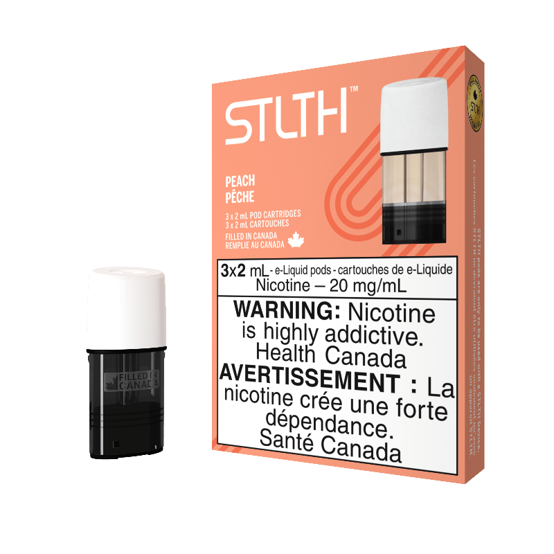 STLTH Peach Pods (3Pk) - Pods - Mister Vapor