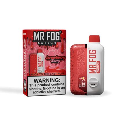 Mr Fog Switch Nicotine Free 15K Strawberry Berry Disposable Vape - DISPOSABLE - Mister Vapor