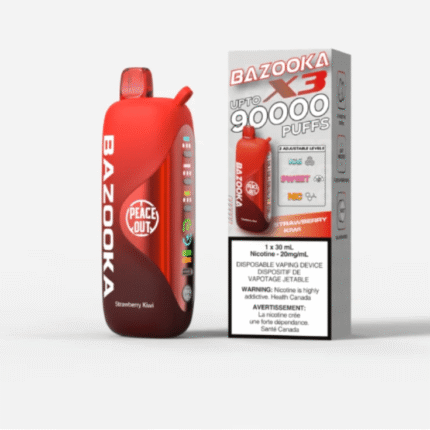 Bazooka 90K Strawberry Kiwi Disposable Vape - DISPOSABLE - Mister Vapor