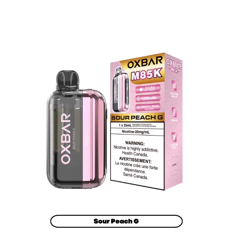images Oxbar M85K Sour Peach G Disposable Vape, 25mL - DISPOSABLE - Mister Vapor