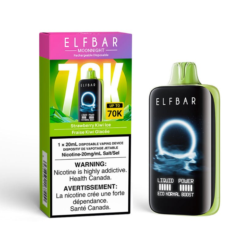 images Elf Bar MoonNight Strawberry Kiwi Ice 70K Disposable Vape - DISPOSABLE - Mister Vapor
