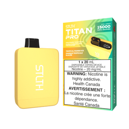 STLTH Titan Pro (15K) Tropical Mango Ice Disposable Vape - DISPOSABLE - Mister Vapor