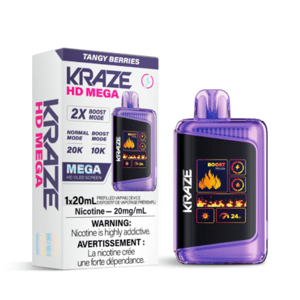 Kraze HD Mega Tangy Berries (20K Puffs) Disposable Vape - DISPOSABLE - Mister Vapor