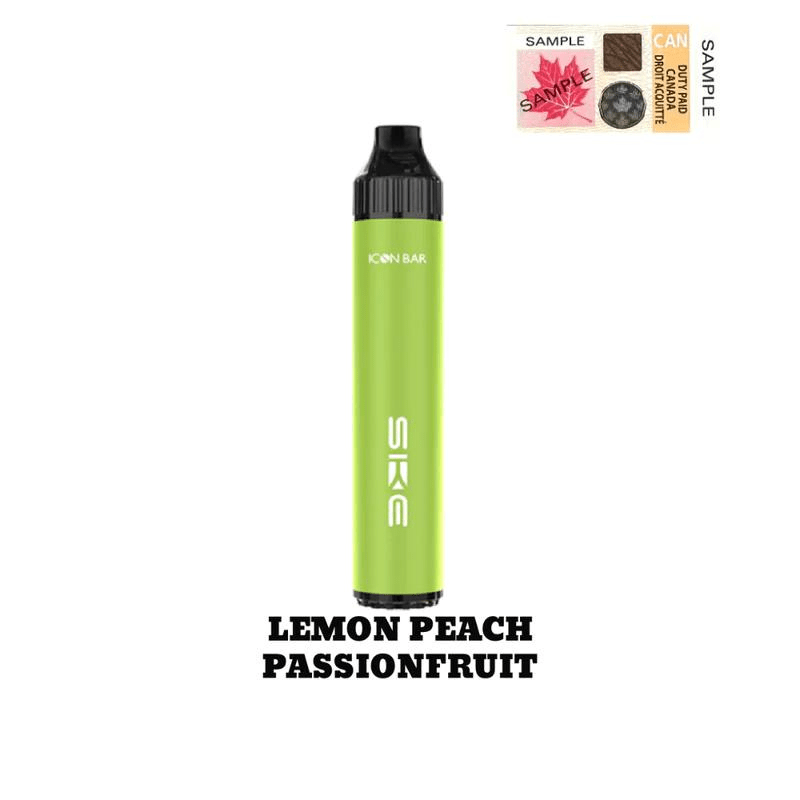 Icon Bar Lemon Peach Passionfruit Disposable Vape (2000 Puffs) - DISPOSABLE - Mister Vapor